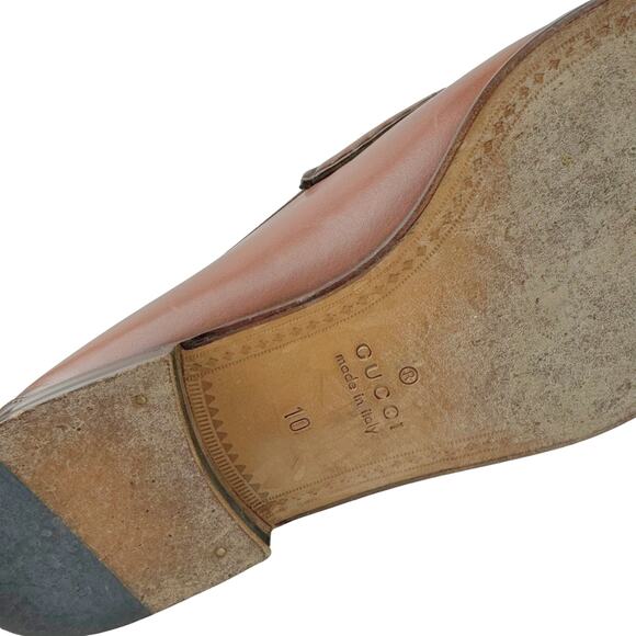 GUCCI Brown Leather 1953 Roos Classic Horsebit Loafer Mens 10 ITALY - Picture 11 of 11